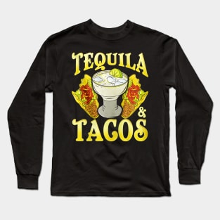 Tequila Tacos Cinco De Mayo Long Sleeve T-Shirt